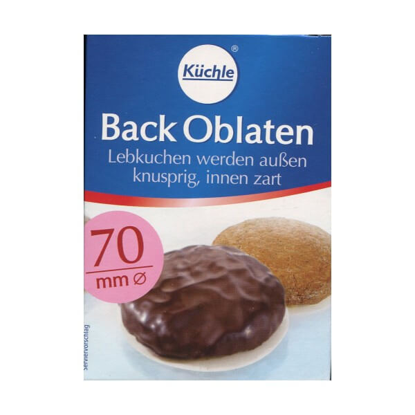 Kuechle Back Oblaten Round Baking Wafers (70mm) 36g