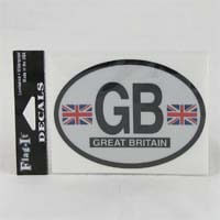British Brands Decal Great Britain Oval Shape Reflective and Waterproof 10g