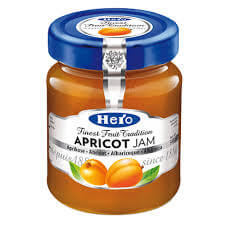 BEST BY SEPTEMBER 2024: Hero Apricot Fruit Spread. Swiss product with production facilities in Spain and Switzerland 340g