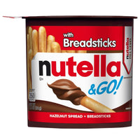 BEST BY JANUARY 2025: Ferrero Rocher Nutella and Go Breadsticks 52g