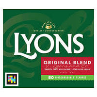 Lyons Original Blend Tea (Pack of 80 Tea Bags) 232g