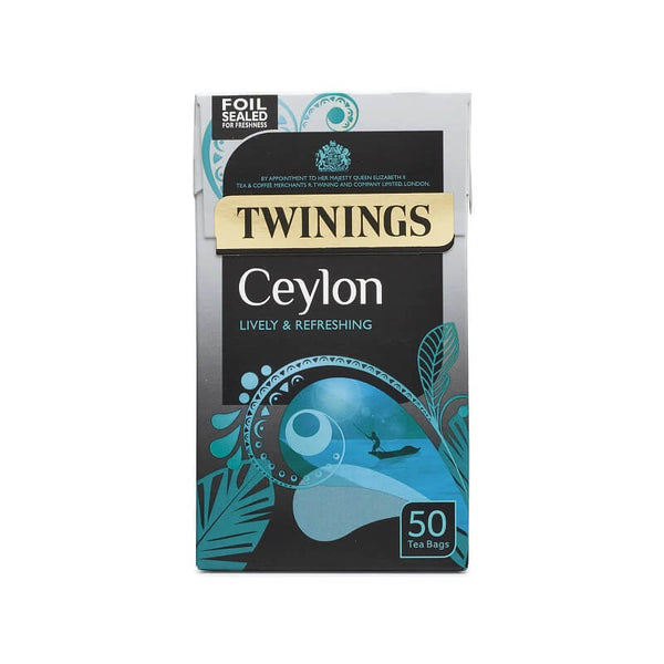 BEST BY NOVEMBER 2024: Twinings Ceylon Sri Lanka 50 Tea Bags 125g