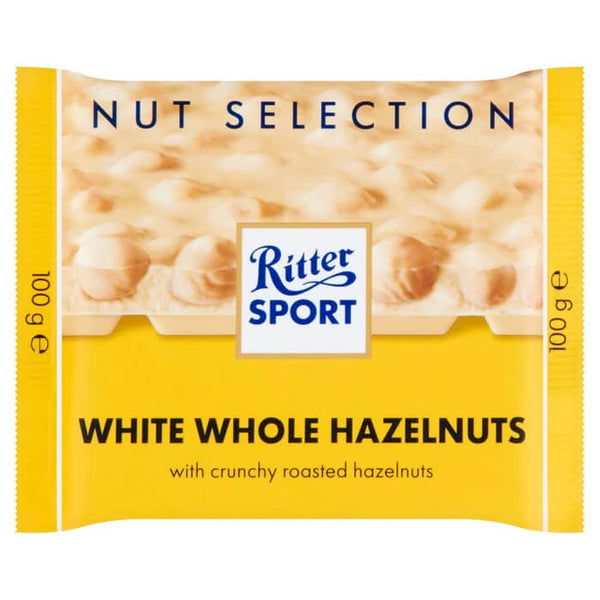 BEST BY SEPTEMBER 2024: Ritter Sport Nut Perfection White Whole Hazelnuts 100g