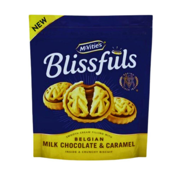 Mcvities Blissfuls Belgian Milk Chocolate and Hazelnut 172g