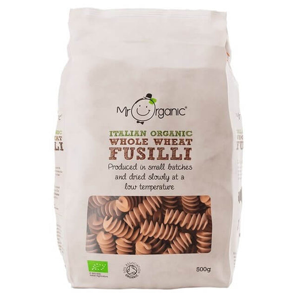 Mr Organic Whole Wheat Fusilli Pasta 500g