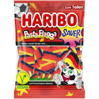 Haribo Flag Strip Sour Gummies Sugar Coated Pasta Flagga Sour 160g