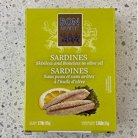 Bon Appetit Skinless and Boneless Sardines in Olive Oil 105g