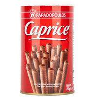 Papadopoulos Caprice Hazelnut Praline Wafers 250g