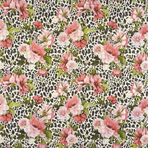 Robas Napkins Roses On Leopard Print 115g