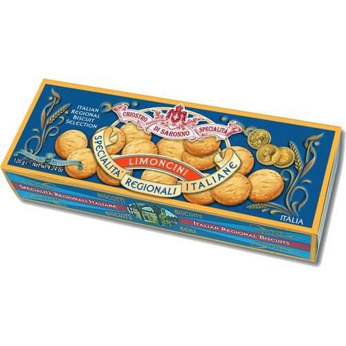 Amaretti Limoncini Crunchy In Gift Box 120g