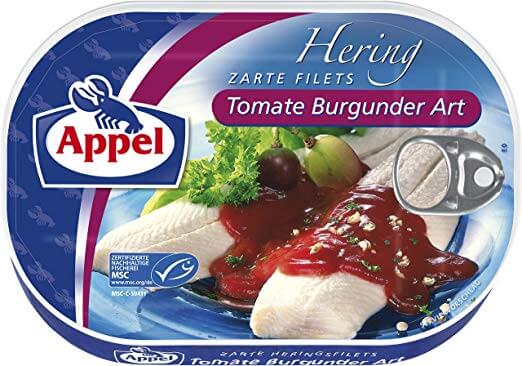 Appel Herring Zarte Filets – Food Shop Tomato Burgunder Art 200g International