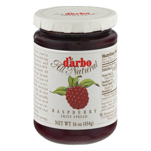 D Arbo Fruit Spread Raspberry 454g – International Food Shop